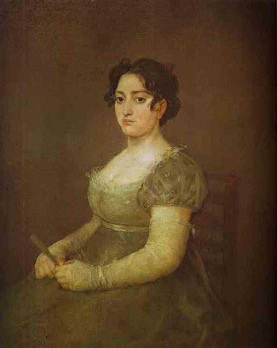 Francisco Jose de Goya Woman with a Fan China oil painting art